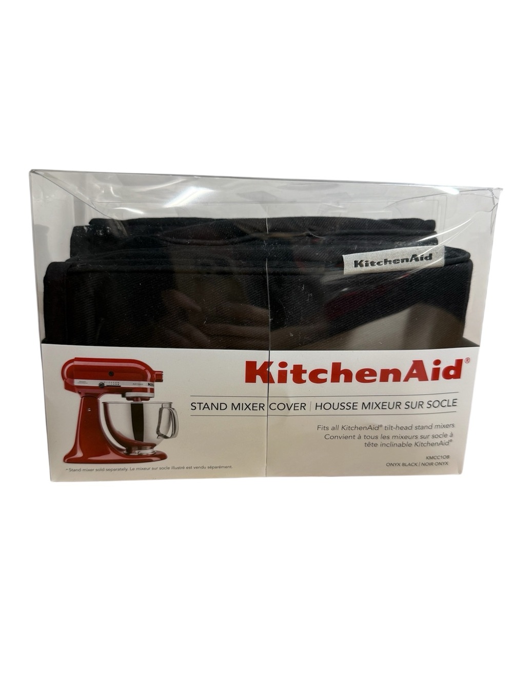 New KitchenAid Stand Mixer Cover Black Pockets